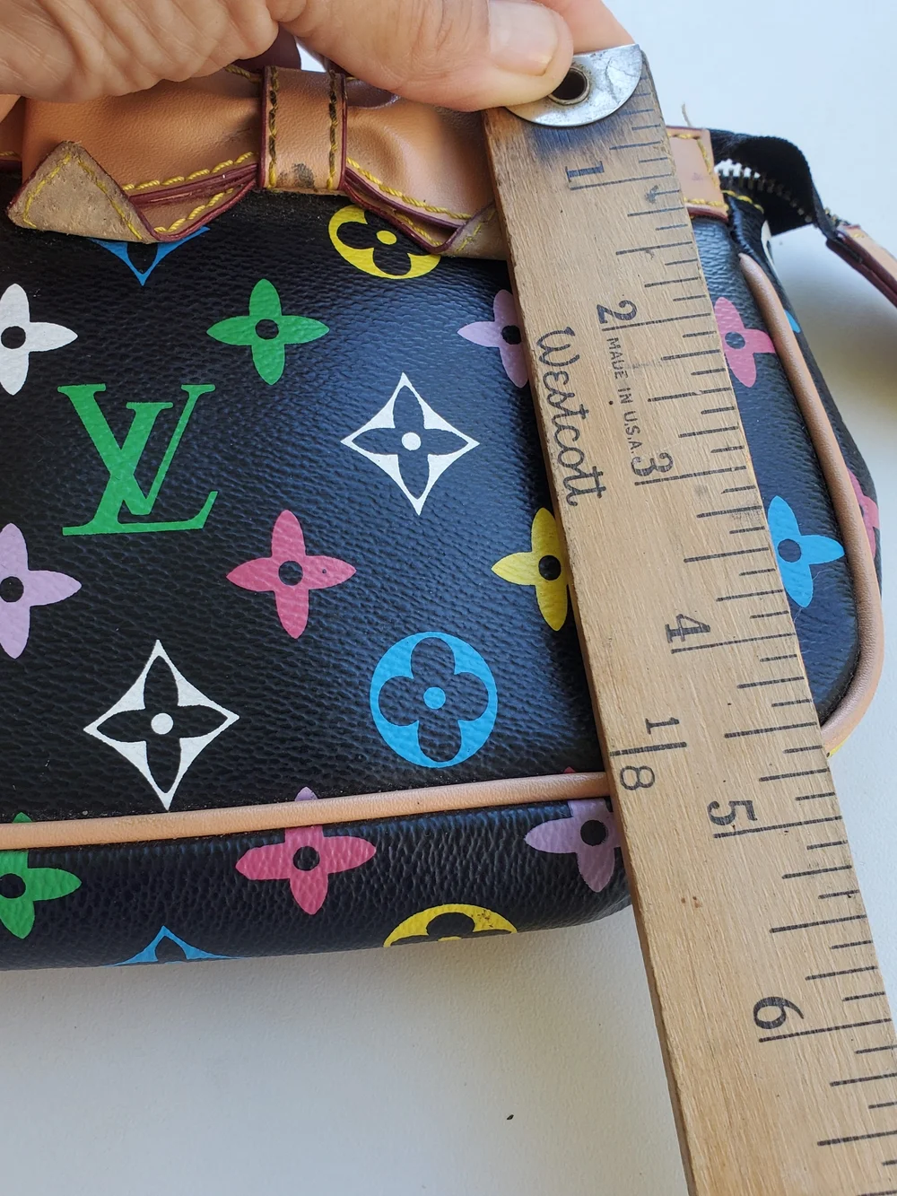 Louis Vuitton Pochette Handbag Multicolor Fair Condition